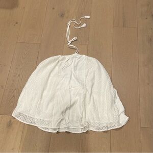 12th Tribe Cream Halter Neck Mini Dress